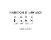 Scheme Armchair Accento 2019 ALBERT ONE SC1 ARM LUXOR