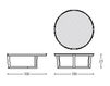 Scheme Coffee table Montbel 2016 905TD Contemporary / Modern
