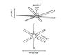 Scheme ceiling fan ANDROS Faro Ventiladores 33462 Minimalism / High-Tech