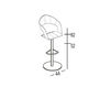 Scheme Bar stool Antonello Italia 2016 ARENA STOOL Contemporary / Modern