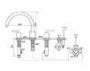 Scheme Bath mixer Flamant RVB 4031.11.70 Contemporary / Modern