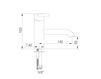 Scheme Wash basin mixer Flamant RVB 4541.11.10 Contemporary / Modern