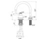 Scheme Wash basin mixer Flamant RVB 4535.11.46 Contemporary / Modern