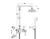 Scheme Shower fittings  Flamant RVB 1935.11.65 Contemporary / Modern