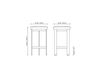 Scheme Bar stool Domino Philippe Hurel 2018 TBDO01DG Art Deco / Art Nouveau