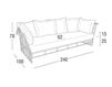 Scheme Terrace couch HAMPTONS GRAPHICS Roberti Rattan Greenfield 9732 Contemporary / Modern