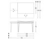Scheme Dining table Pacini & Cappellini Made In Italy 5481 Plurimo Contemporary / Modern