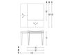 Scheme Dining table Pacini & Cappellini Made In Italy 5482 Plurimo Contemporary / Modern