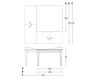 Scheme Dining table Pacini & Cappellini Made In Italy 5483 Plurimo 2 Contemporary / Modern