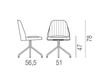 Scheme Chair BREAK Bross Italia 2014 1642 SI Contemporary / Modern
