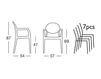 Scheme Armchair Scab Design / Scab Giardino S.p.a. Marzo 2355 183 Contemporary / Modern