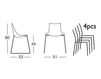 Scheme Chair Scab Design / Scab Giardino S.p.a. Novita Comfort 2274 380 Contemporary / Modern