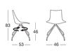 Scheme Chair Scab Design / Scab Giardino S.p.a. Sedute Design 2611 214 Contemporary / Modern