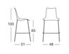 Scheme Bar stool Scab Design / Scab Giardino S.p.a. Marzo 2541 201 Contemporary / Modern