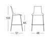 Scheme Bar stool ZEBRA TECHNOPOLYMER BARSTOOL Scab Design / Scab Giardino S.p.a. Marzo 2566 62 Contemporary / Modern