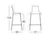 Scheme Bar stool Scab Design / Scab Giardino S.p.a. Marzo 2560 VB 214 Contemporary / Modern