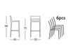 Scheme Bar stool Scab Design / Scab Giardino S.p.a. Marzo 2212 Contemporary / Modern