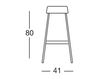 Scheme Bar stool Scab Design / Scab Giardino S.p.a. Novita Comfort 2300 30 Contemporary / Modern