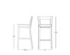 Scheme Bar stool Montbel 2014 logica 00985 Contemporary / Modern