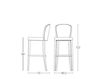 Scheme Bar stool Montbel 2014 wave 02781 Contemporary / Modern