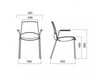 Scheme Armchair Infiniti Design Indoor NOW 4 LEGS WITH ARMS Contemporary / Modern