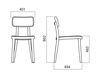 Scheme Chair Infiniti Design Indoor PORTA VENEZIA UPHOLSTERED SEAT CHAIR 2 Contemporary / Modern