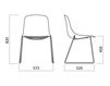Scheme Chair Infiniti Design Indoor PURE LOOP SLEDGE Contemporary / Modern