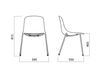 Scheme Chair Infiniti Design Indoor PURE LOOP 4 LEGS UPHOLSTERED Contemporary / Modern