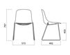 Scheme Chair Infiniti Design Indoor PURE LOOP 3D WOOD SLEDGE Contemporary / Modern