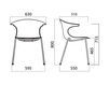 Scheme Armchair Infiniti Design Indoor LOOP 4 LEGS Contemporary / Modern