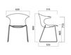 Scheme Armchair Infiniti Design Indoor LOOP SLEDGE Contemporary / Modern