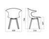 Scheme Armchair Infiniti Design Indoor LOOP WOODEN LEGS UPHOLSTERED 1 Contemporary / Modern