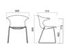Scheme Armchair Infiniti Design Indoor LOOP 3D WOOD SLEDGE Contemporary / Modern