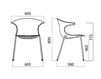 Scheme Armchair Infiniti Design Indoor LOOP 3D VINTERIO 4 LEGS Contemporary / Modern