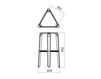 Scheme Bar stool Infiniti Design Indoor PICAPAU BAR STOOL Contemporary / Modern