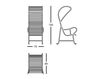 Scheme Terrace chair GARDENIAS B.D (Barcelona Design) ARMCHAIRS GARDENIAS ARMCHAIR WITH PERGOLA Loft / Fusion / Vintage / Retro