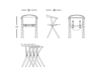 Scheme Armchair CHAIR B B.D (Barcelona Design) CHAIRS AND STOOLS CHAIR B Loft / Fusion / Vintage / Retro