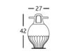 Scheme Vase SHOWTIME B.D (Barcelona Design) ACCESSORIES SWJAR3BL 1 Contemporary / Modern